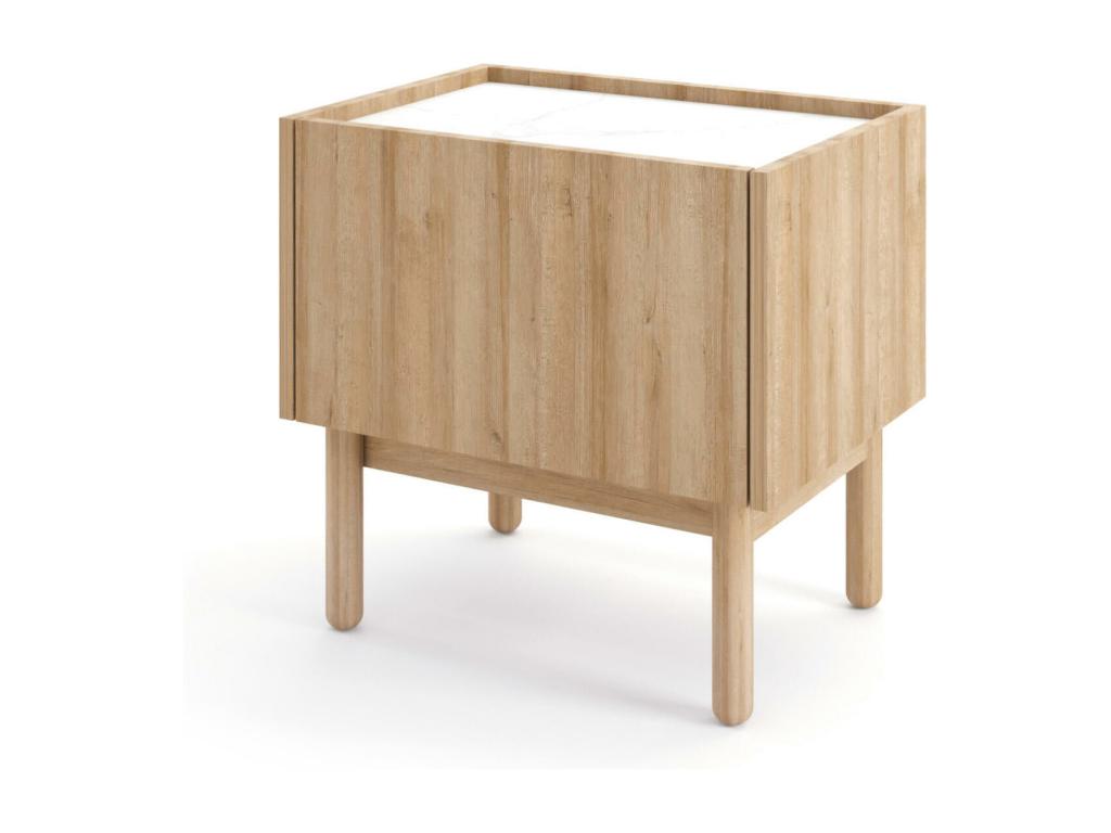 Table De Chevet Chezlova NS50 50x37x48 Beige KDLT37870