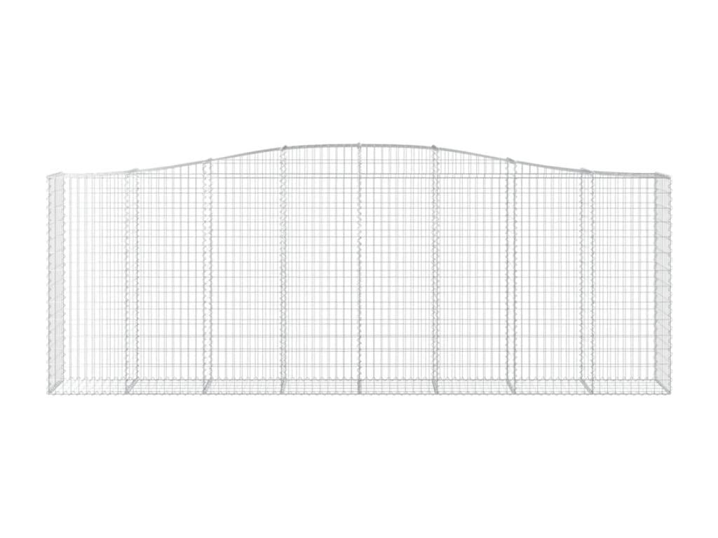 Paniers à gabions arqués 6 pcs 400x50x140-160 Fer galvanisé NJVT62627