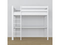 Lit mezzanine en bois - avec bureau N06 Blanc 90x190 XNQS40033