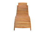 Chaises longues lot de 2 avec coussins Bois d'Chezlova solide ZIQK94689