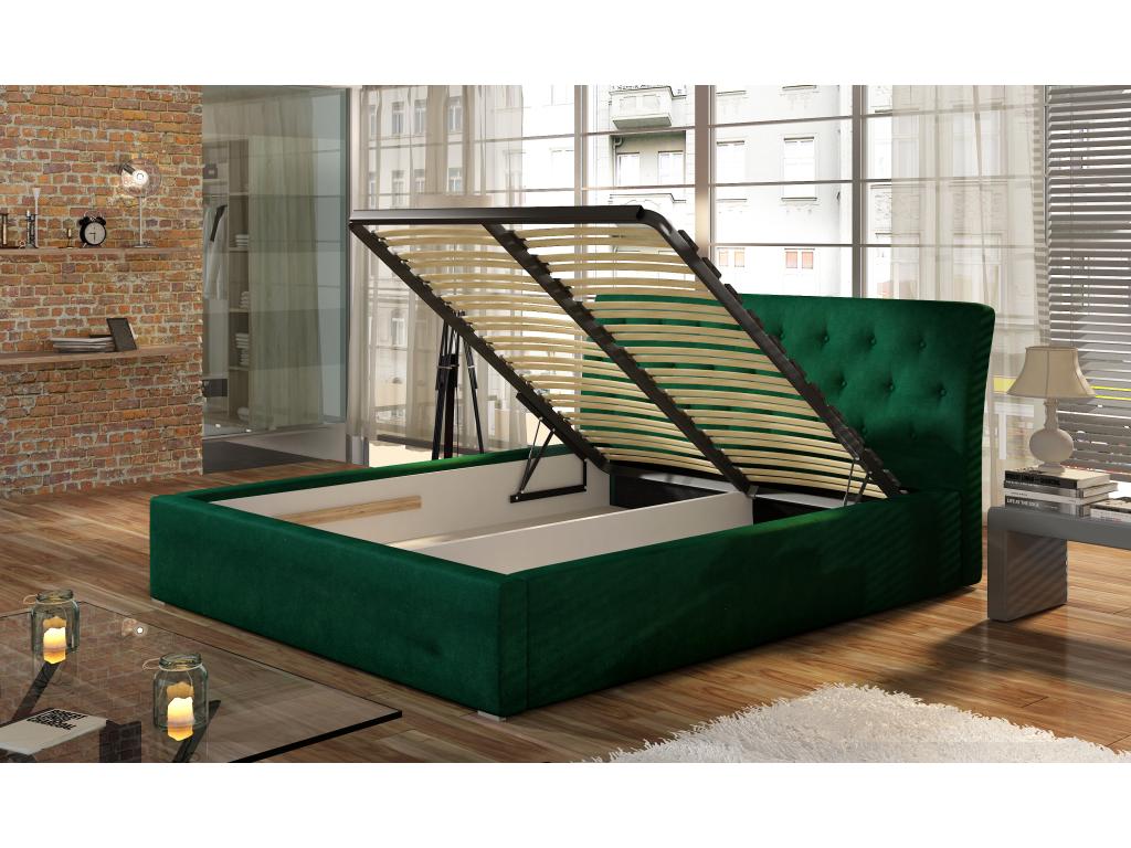 Lit Chezlova S 140x200 /Tissu-Blanc GBZS96348