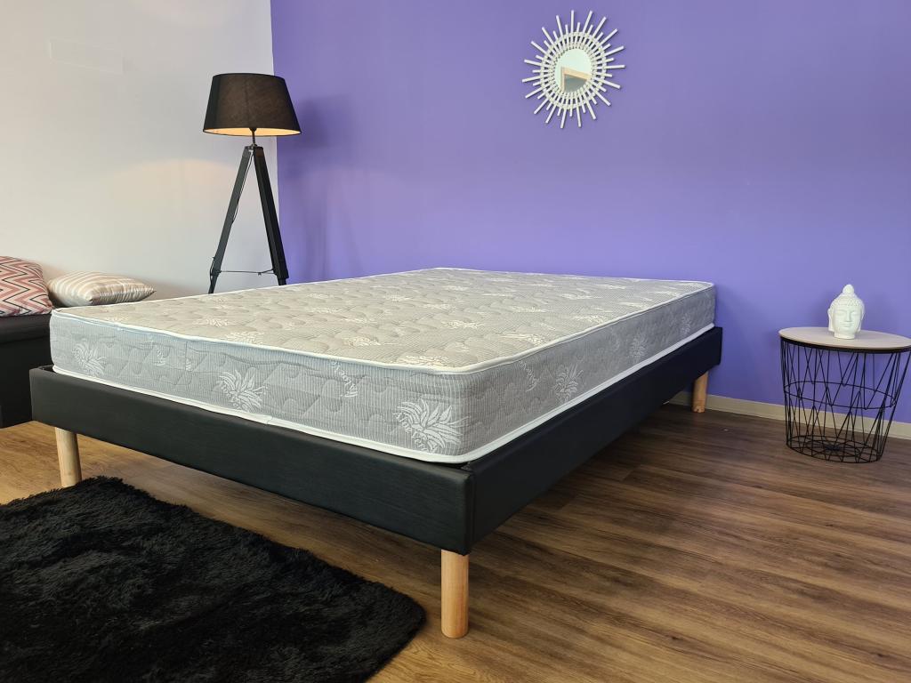 Lot de 2 Matelas 90x200x19 cm 2 Oreillers Artigeo - une Face Soutien Ferme et une Face Soutien Très Ferme - référence ABRS77275