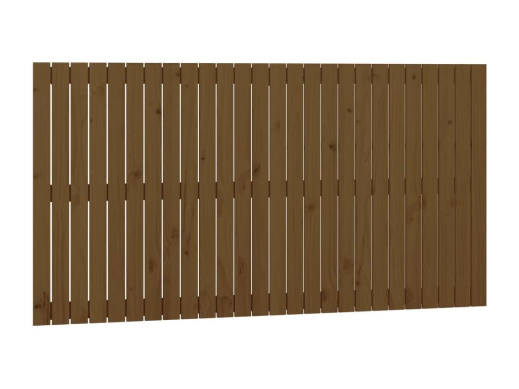 Tête de lit murale Marron miel 166x3x90 Bois massif de pin OKRZ89989
