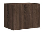 Artigeo Premium - Table de chevet murale chêne marron 45x30x35 cm TAXB52510