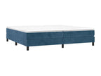 Cadre de lit sans matelas bleu foncé 200x200 cm velours YCTI05511
