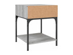 Tables de chevet 2 pcs Artigeo gris 40x41x50 cm bois ingénierie DELB23198
