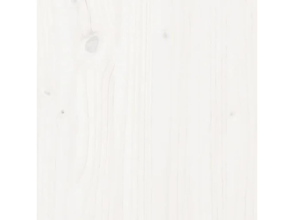 Cadre de lit Blanc Bois massif 140x200 cm ENEL89092