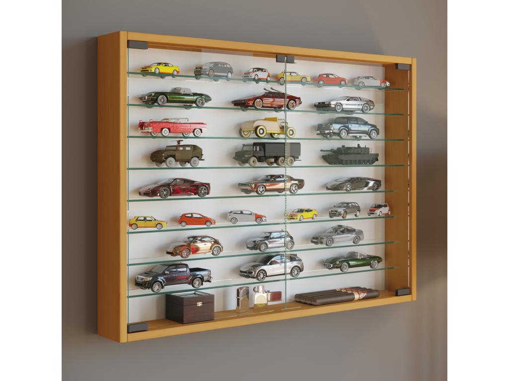 Artigeo bois verre vitrine suspendue vitrine murale collectionneur vitrine Mandosa XXL hêtre RCZT49410