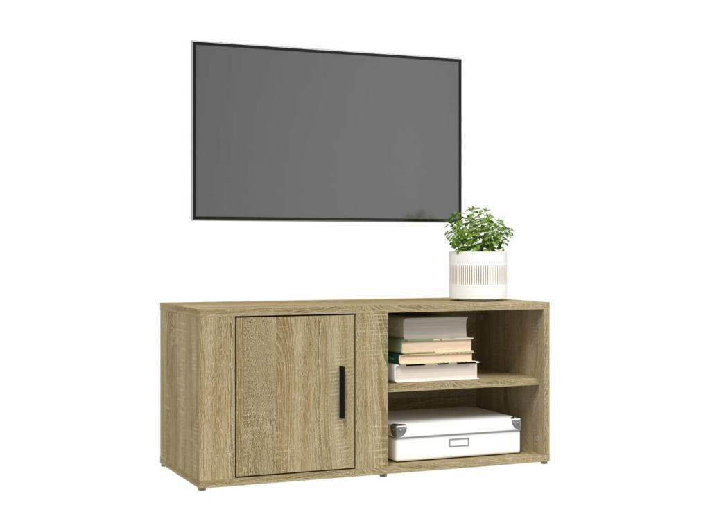 Meubles TV 2 pcs Chêne Chezlova 80x31,5x36 cm Bois d'ingénierie DIQW51462