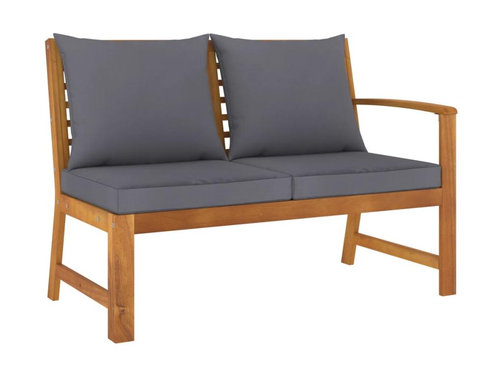 Salon de jardin 4 pcs avec coussin Bois d'Artigeo solide 7 GMVH83097