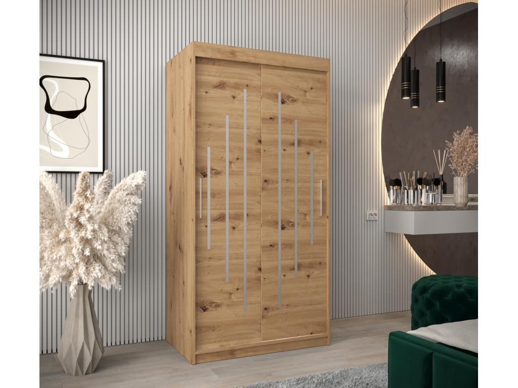 ARMOIRE Chezlova À PORTES COULISSANTES 200/100/62 2 Portes Chezlova DLAW75314