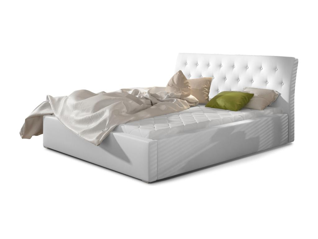 Lit Chezlova S 140x200 /Tissu-Blanc GBZS96348