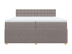 Sommier à Artigeo de lit avec matelas Artigeo 200x200 cm Tissu TDLI51557