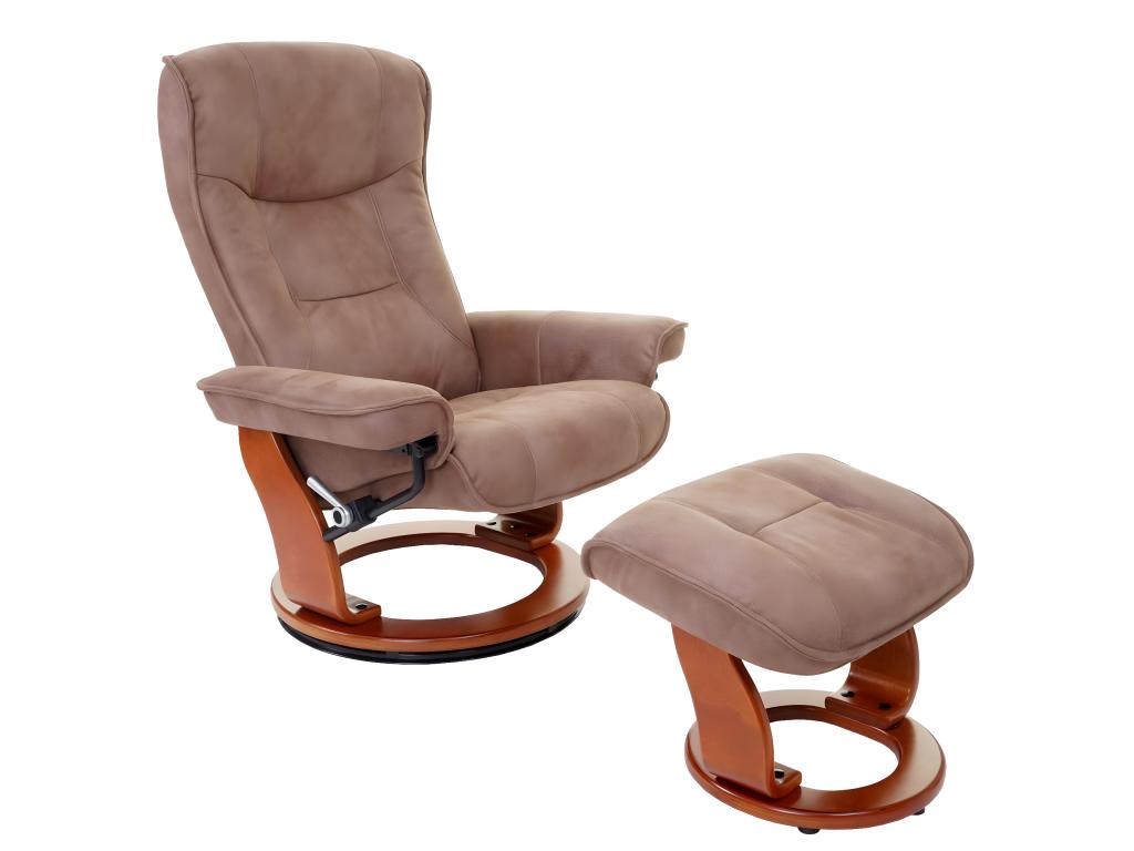 Chezlova fauteuil Chezlova fauteuil de téléChezlova tabouret tissu charge max- 130kg - marron antique miel MDEA69504