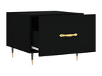 Table basse Noir 50x50x40 Bois d'ingénierie IJME04137