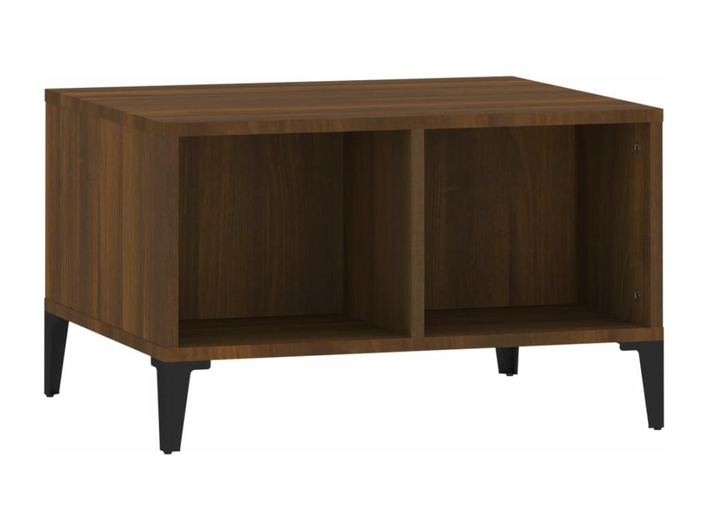 Table basse Chêne marron 60x50x36,5 cm Bois d'ingénierie XLDE05950