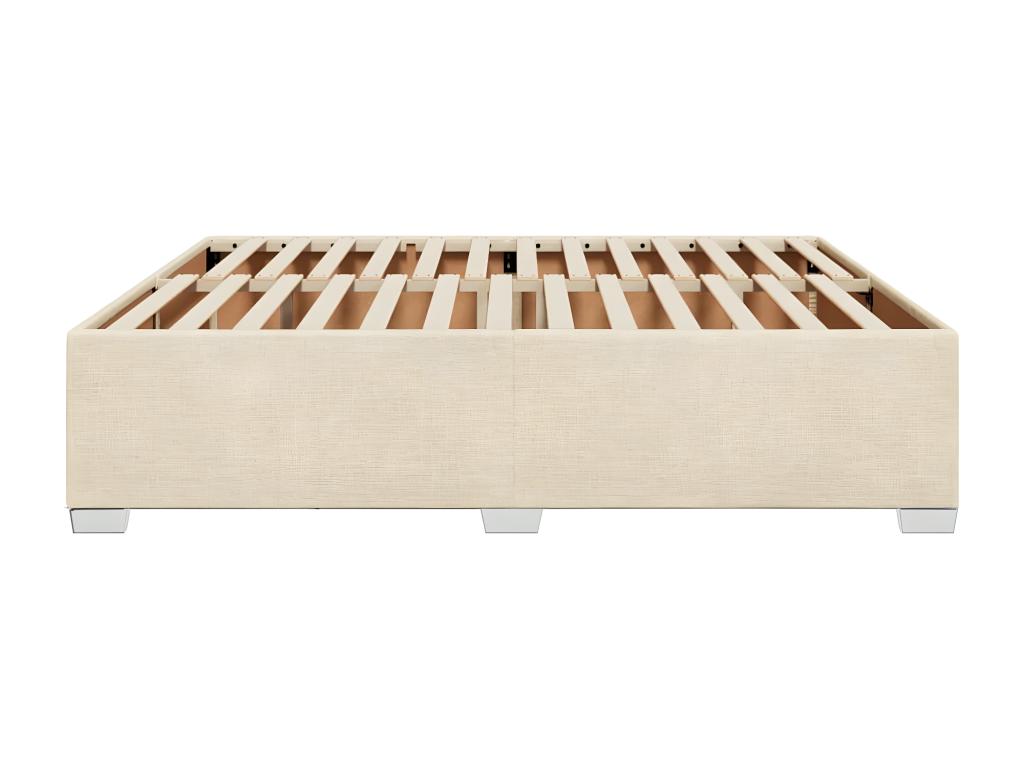 Cadre de lit Crème 180x200 cm Tissu MYYU05883