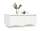 Table basse Blanc 80x50x35 cm Bois massif de pin WURF23148