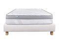 Ensemble Matelas 90x190 cm Chezlova 26 cm sommier beige LMLW12442