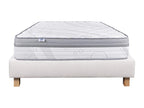 Ensemble Matelas 90x190 cm Chezlova 26 cm sommier beige LMLW12442