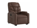 Fauteuil inclinable marron similicuir WQXS40142