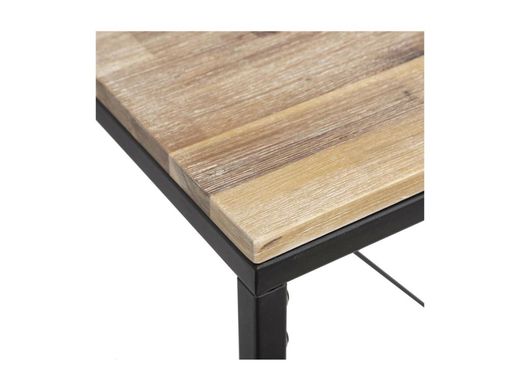 Table de bar Design Chezlova 70x115cm Noir ZMWH02615