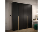 Armoire à portes battantes Chezlova Ryfel 9 236.7/200/47 4 portes Noir JIHU89031