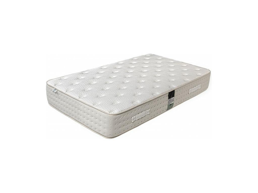 Ensemble Matelas Chezlova 26 cm mousses haute densité ferme face été/hiver sommier gris ep20cm oreiller couette 90x190cm NDXW38515