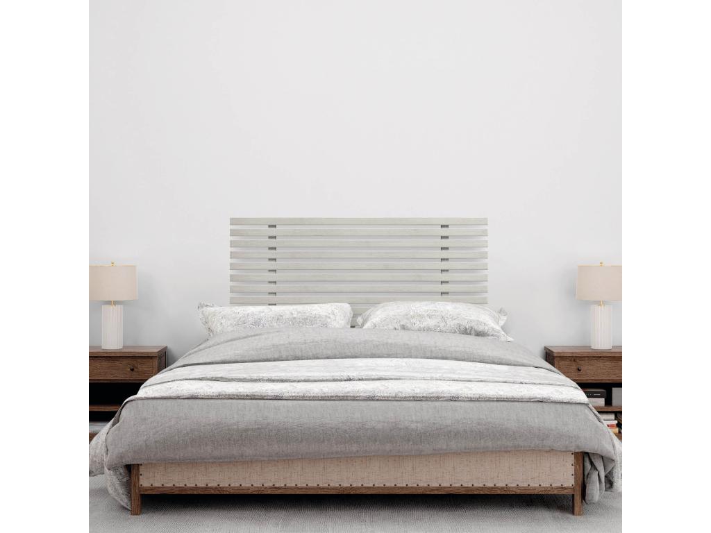 Artigeo Tête de Lit Bois Recyclé Dm Style Palette Japonaise 105x46cm Lit 105 - Gris Tribal YEEE94319