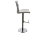 Tabouret de bar - Similicuir / Métal - Gris - Artigeo VOBI07233