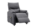 Fauteuil de massage inclinable électrique Gris foncé Tissu 11 NBDR32037
