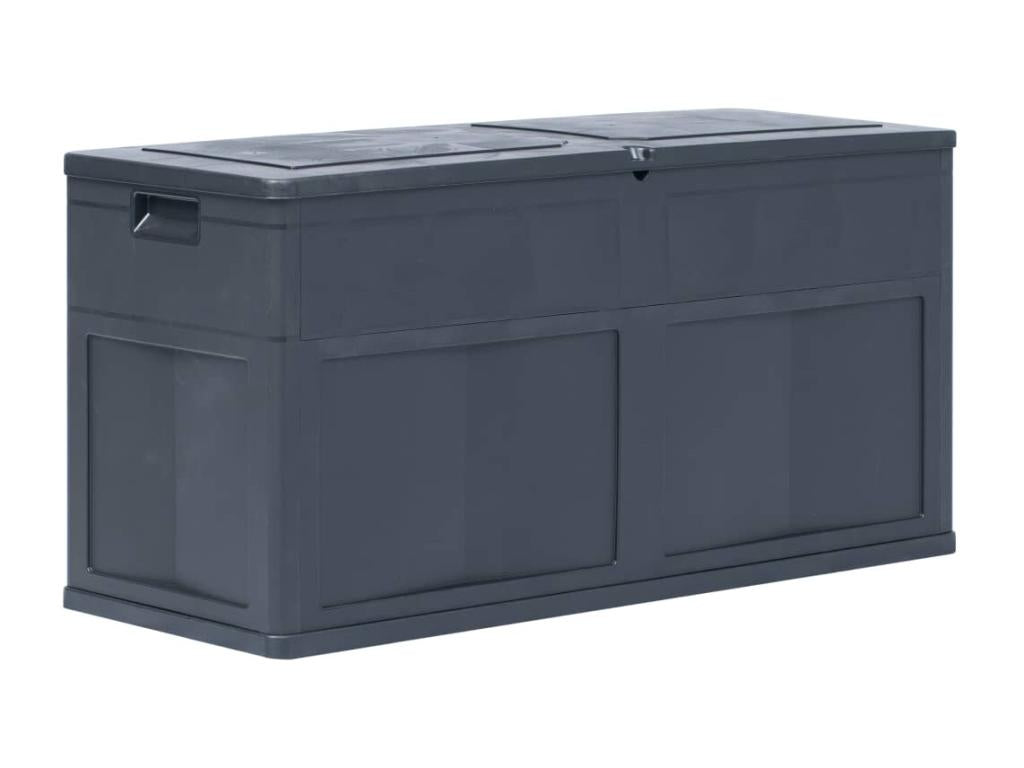 Boîte de rangement de jardin 320 L Noir ILTX33007