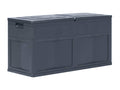Boîte de rangement de jardin 320 L Noir ILTX33007