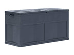 Boîte de rangement de jardin 320 L Noir ILTX33007
