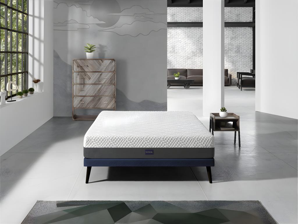 Matelas 100x200 Artigeo Epaisseur 25 CM Dehoussable ergonomique hybride et respirant- Fermeté 3/5 Moyenne BEYW26185