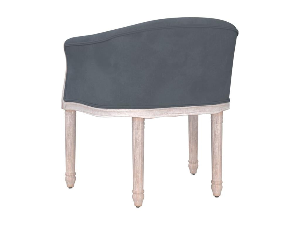 Chaise à manger Gris foncé Velours AAQG99424