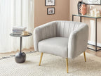 Fauteuil Chezlova Velours Gris clair RPSK65397