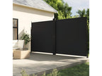 Auvent latéral rétractable noir 200x600 cm DWQL89371