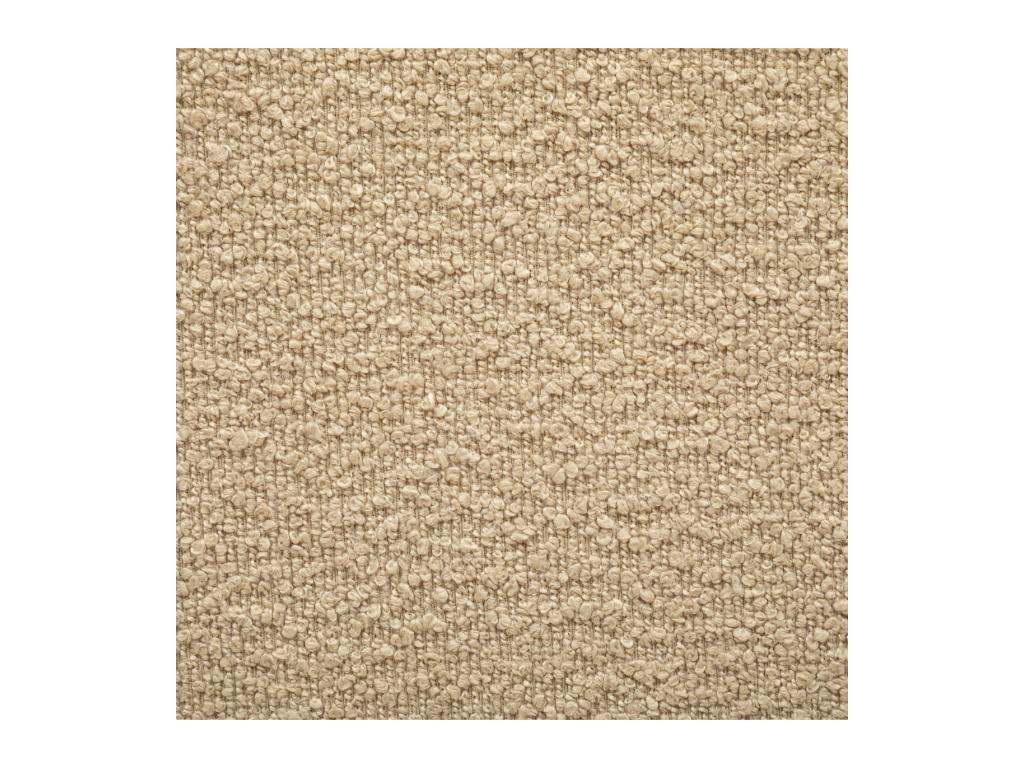 Pouf en tissu à bouclesttes Beige 41 x H 43 cm NTMN94688