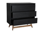 Commode en bois de Chezlova noir en 90x40x86 cm ZHMJ26670