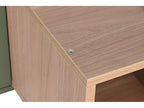 Meuble console table console en bois Couleuris vert - longueur 120 x profondeur 35 x Hauteur 90 cm SILX21468