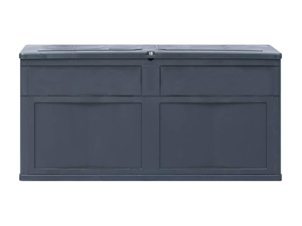 Boîte de rangement de jardin 320 L Noir ILTX33007