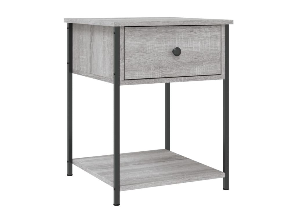 Table de chevet Chezlova gris 44x45x58 cm bois d'ingénierie ZUMK88261