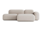 Canapé d'angle modulable Max 3 places tissu beige JSFE39365