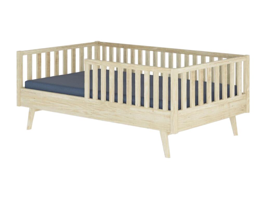 Lit enfant Montessori 90x190 cm bois massif bois Chezlova CWBA78797