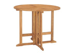 Mobilier à dîner d'extérieur pliable 5 pièces Bois solide de teck LQLW89531
