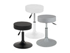 Tabouret de travail simili cuir rembourré moussepivotant hauteur réglable 43 à 57 cm YU Blanc LTRL99292