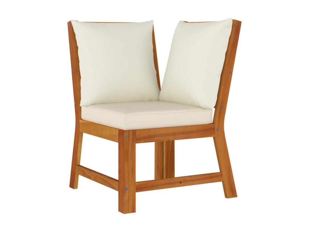 Ensemble de salle à manger de jardin coussins 5 pièces Bois Chezlova RPYK08449