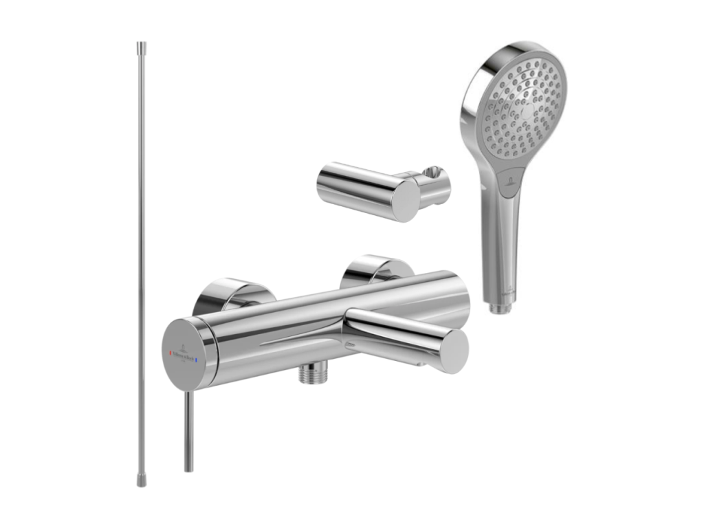 Pack mitigeur baignoire mécanique Chezlova ET BOCH Chezlova / Friends Chezlova douchette support flexible SAQE15440