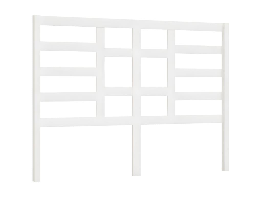 Tête de lit Blanc 126x4x104 cm Bois massif de pin FFGB85662